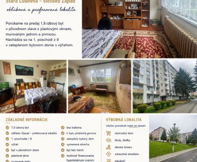 Kaufen 1-Zimmer-Wohnung, 1-Zimmer-Wohnung, Mierová, Stará Ľubovňa, Slo