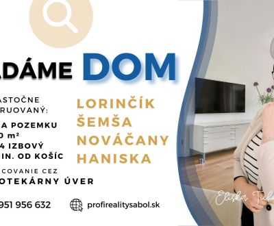 Suche Einfamilienhaus, Einfamilienhaus, Košice-okolie, Slowakei