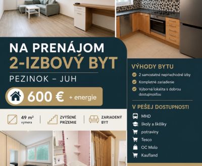Mieten 2-Zimmer-Wohnung, 2-Zimmer-Wohnung, Bystrická, Pezinok, Slowake