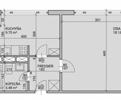 Kaufen 1-Zimmer-Wohnung, 1-Zimmer-Wohnung, Holíčska, Bratislava - Petr