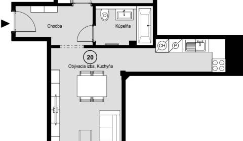 2-Zimmer-Wohnung, zu verkaufen, Piešťany, Slowakei