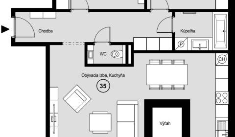 3-Zimmer-Wohnung, Vrbovská cesta, zu verkaufen, Piešťany, Slowakei