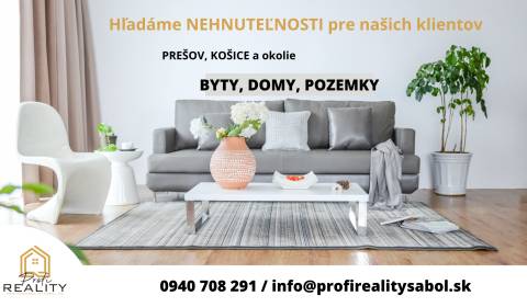 Suche 2-Zimmer-Wohnung, Prešov, Slowakei