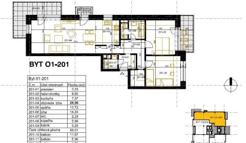 3-Zimmer-Wohnung, Dona Sandtnera, zu verkaufen, Pezinok, Slowakei