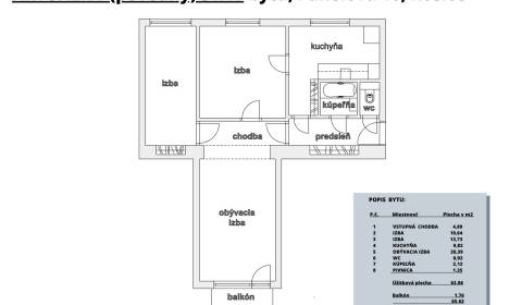 3-Zimmer-Wohnung, Panelová, zu verkaufen, Košice - Juh, Slowakei