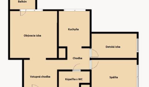 3-Zimmer-Wohnung, Jána Smreka, zu verkaufen, Bratislava - Devínska Nov