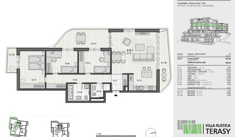 4-Zimmer-Wohnung, Martina Granca, zu verkaufen, Bratislava - Dúbravka,