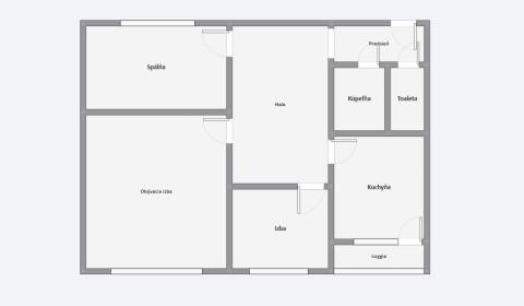 3-Zimmer-Wohnung, Holíčska, zu verkaufen, Bratislava - Petržalka, Slow