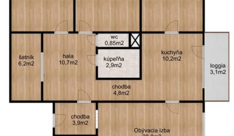 4-Zimmer-Wohnung, Novomeského, zu vermieten, Nitra, Slowakei