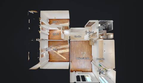 3-Zimmer-Wohnung, Martinčekova, zu verkaufen, Bratislava - Ružinov, Sl