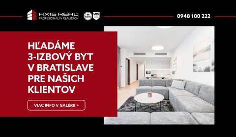 Suche 3-Zimmer-Wohnung, 3-Zimmer-Wohnung, Bratislava - Petržalka, Slow