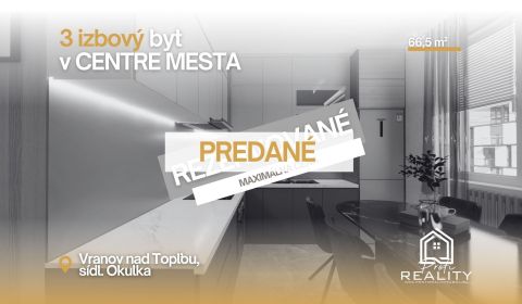 Kaufen 3-Zimmer-Wohnung, 3-Zimmer-Wohnung, Vranov nad Topľou, Slowakei