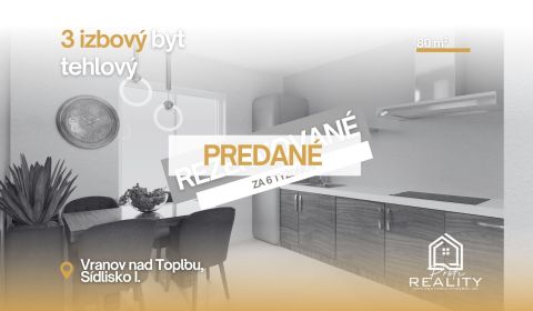 Kaufen 3-Zimmer-Wohnung, 3-Zimmer-Wohnung, Sidlisko I., Vranov nad Top
