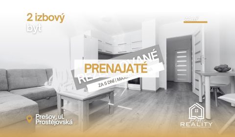 Mieten 2-Zimmer-Wohnung, 2-Zimmer-Wohnung, Prostějovská, Prešov, Slowa