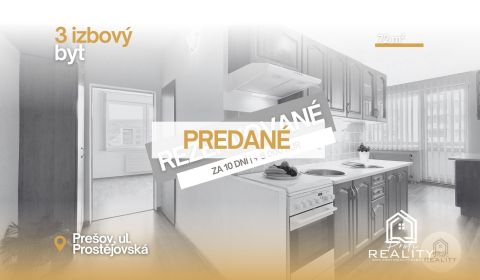 Kaufen 3-Zimmer-Wohnung, 3-Zimmer-Wohnung, Prostějovská, Prešov, Slowa