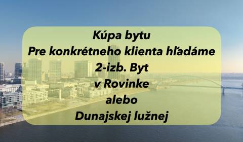 Suche 2-Zimmer-Wohnung, 2-Zimmer-Wohnung, Rovinka, Senec, Slowakei