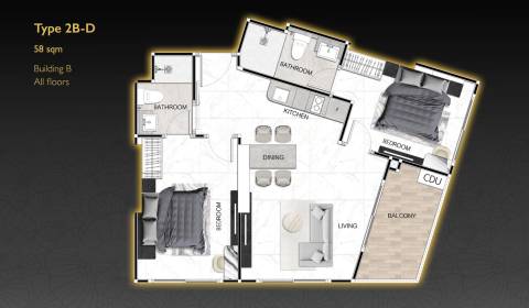 Kaufen 3-Zimmer-Wohnung, 3-Zimmer-Wohnung, Pattaya, Thailand