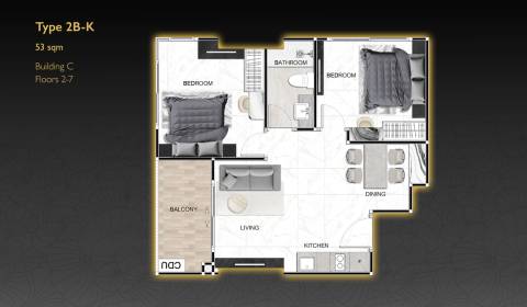 Kaufen 3-Zimmer-Wohnung, 3-Zimmer-Wohnung, Pattaya, Thailand