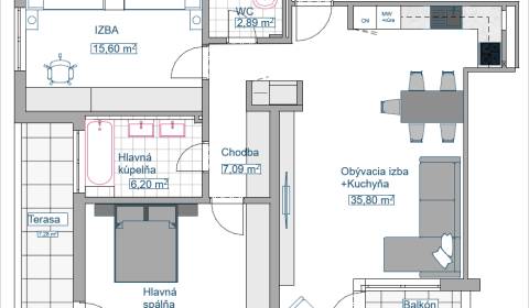 Kaufen 3-Zimmer-Wohnung, 3-Zimmer-Wohnung, Veterná, Trnava, Slowakei
