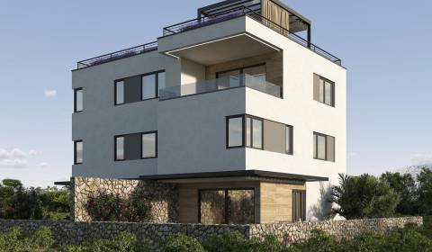 KROATIEN - Wohnung mit Pool in einem modernen Haus - MANDRE, Insel Pag