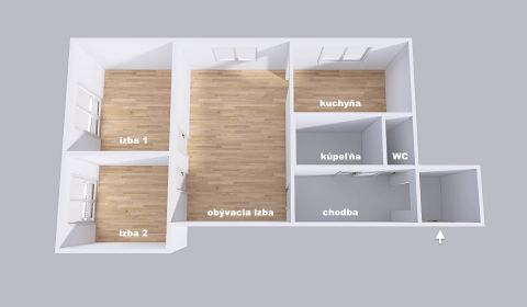 Kaufen 3-Zimmer-Wohnung, 3-Zimmer-Wohnung, Petra Jilemnického, Ilava, 