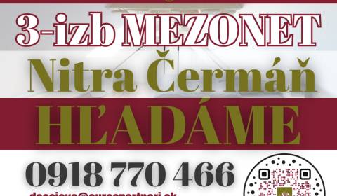Suche 3-Zimmer-Wohnung, 3-Zimmer-Wohnung, Nitra, Slowakei