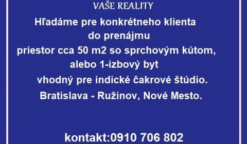 Mieten 1-Zimmer-Wohnung, 1-Zimmer-Wohnung, Bratislava - Ružinov, Slowa