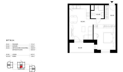 Kaufen 2-Zimmer-Wohnung, 2-Zimmer-Wohnung, Suchoňova, Poprad, Slowakei