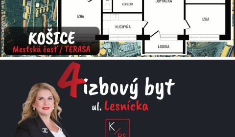Kaufen 4-Zimmer-Wohnung, 4-Zimmer-Wohnung, Lesnícka, Košice - Západ, S