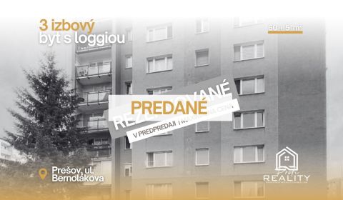 Kaufen 3-Zimmer-Wohnung, 3-Zimmer-Wohnung, Bernolákova, Prešov, Slowak