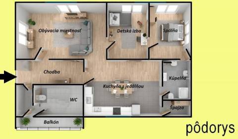 Kaufen 3-Zimmer-Wohnung, 3-Zimmer-Wohnung, Nové Mesto nad Váhom, Slowa