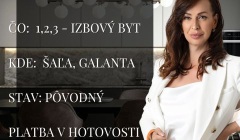 Kaufen 3-Zimmer-Wohnung, 3-Zimmer-Wohnung, Šaľa, Slowakei