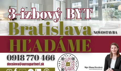 Suche 3-Zimmer-Wohnung, 3-Zimmer-Wohnung, Bratislava - Petržalka, Slow