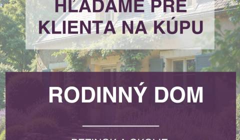 Suche Einfamilienhaus, Einfamilienhaus, Pezinok, Slowakei