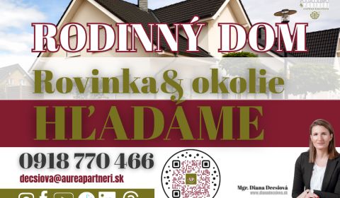 Suche Einfamilienhaus, Einfamilienhaus, Senec, Slowakei