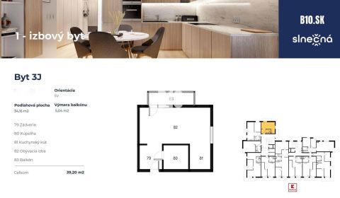 Kaufen 1-Zimmer-Wohnung, 1-Zimmer-Wohnung, Bánovce nad Bebravou, Slowa