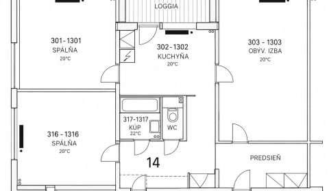 Kaufen 3-Zimmer-Wohnung, 3-Zimmer-Wohnung, Mlynarovičova, Bratislava -
