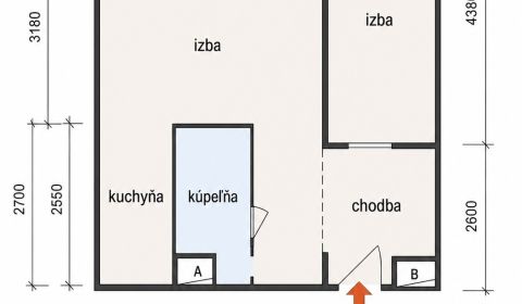 Kaufen 2-Zimmer-Wohnung, 2-Zimmer-Wohnung, J. Švermu, Michalovce, Slow