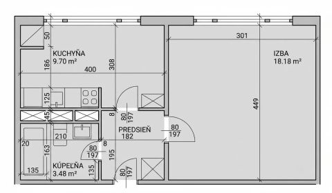 Kaufen 1-Zimmer-Wohnung, 1-Zimmer-Wohnung, Holíčska, Bratislava - Petr