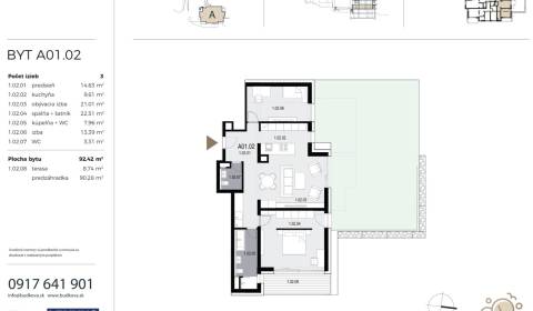 3-Zimmer-Wohnung, Búdková, zu verkaufen, Bratislava - Staré Mesto, Slo