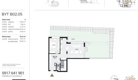 2-Zimmer-Wohnung, Búdková, zu verkaufen, Bratislava - Staré Mesto, Slo