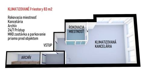 Büros, Solivarská, zu vermieten, Prešov, Slowakei