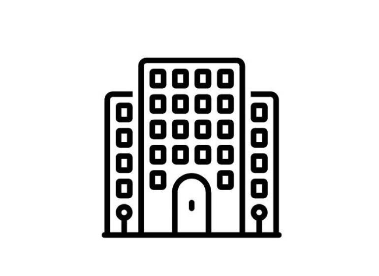 Ikone eines Gebäudes mit dem Logo der Immobilienagentur Benard und einem Verifizierungszertifikat.