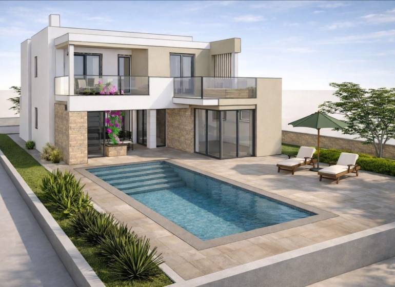 Zweistöckiges Haus mit Pool in der Stadt Ljubač, in der Straße Ljubač, bestimmt für Grundstücke - Wohnen.