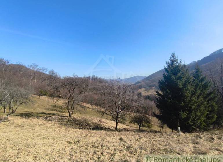 Die natürliche Landschaft in der Umgebung von Nová Baňa mit Bäumen und Hügeln in Záhrady.