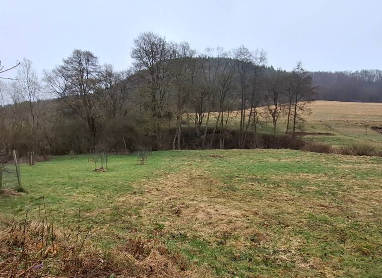 Grünes Grundstück geeignet zum Wohnen in Sampor, Sliač mit natürlicher Umgebung und Wiesen.