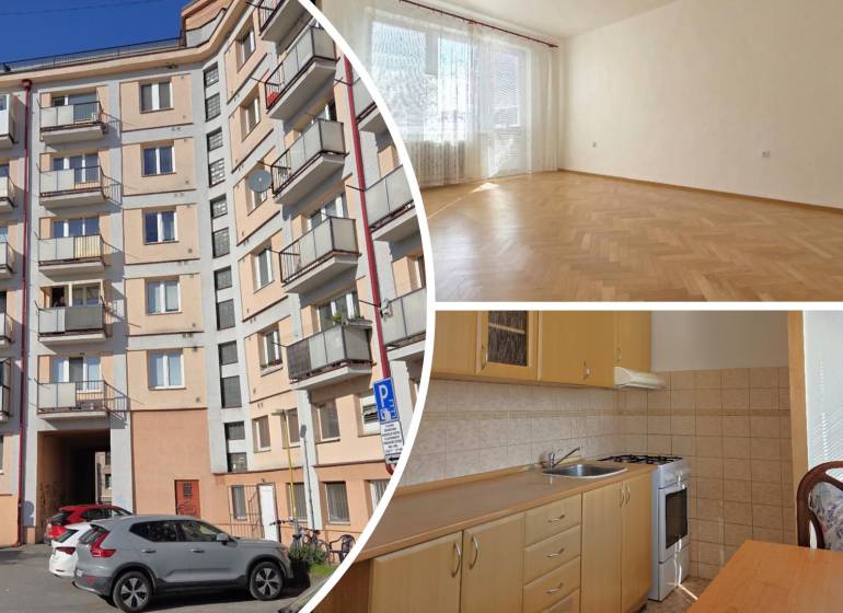 Wohnkomplex auf der ČSA in Košice mit Blick auf eine 3-Zimmer-Wohnung. Boden mit Holzdekor.