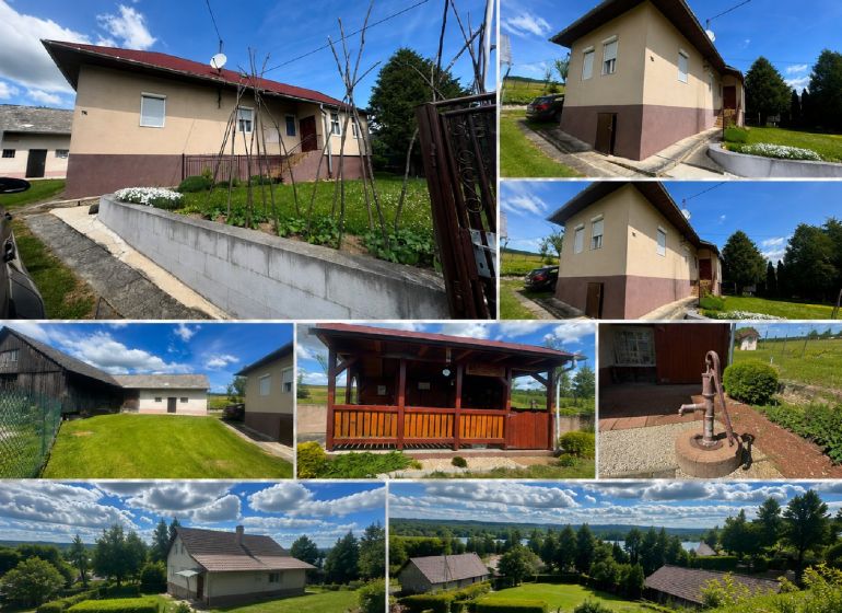 Ein Einfamilienhaus in der Stadt Orlov mit einem geräumigen Garten und Blick auf die umliegende Landschaft.