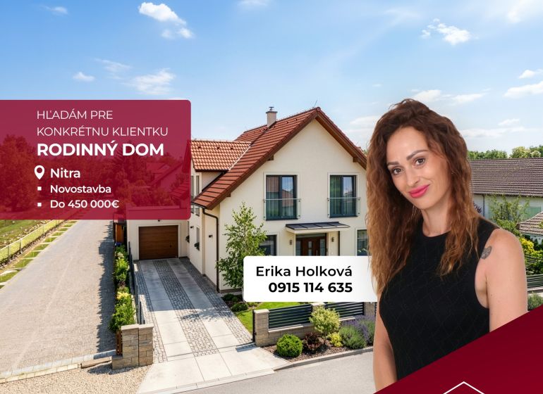 Einfamilienhaus in der Hauptstraße in Nitra mit Garage und Garten.