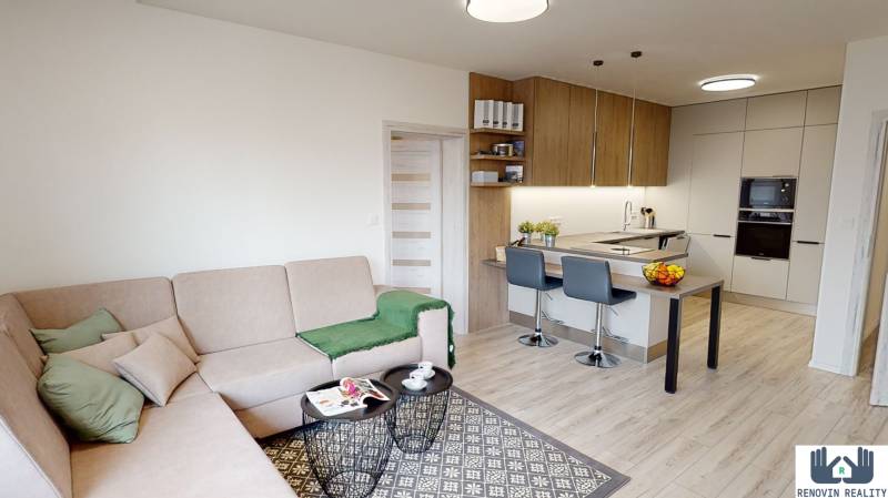2-izbový byt v novostavbe Hájik vo Zvolene na predaj H5 - obývačka